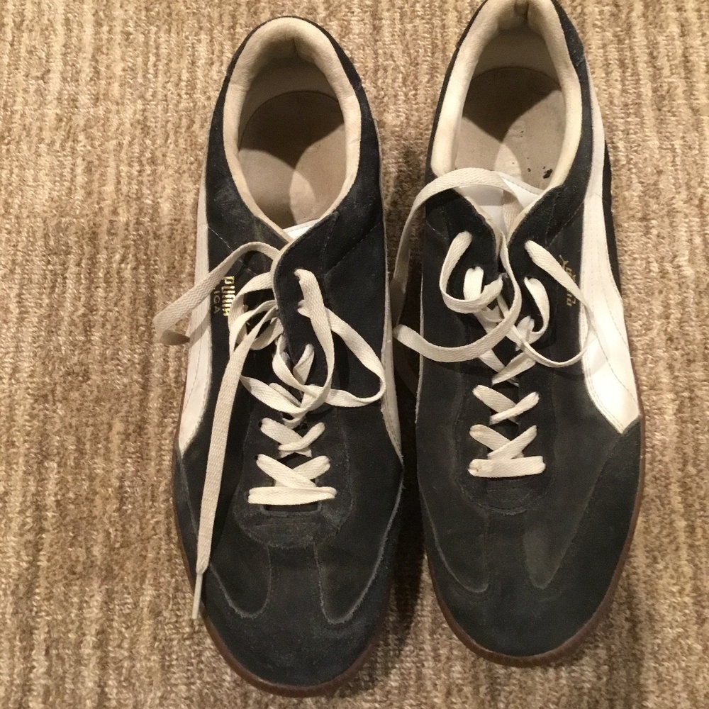 Men's Puma Liga Black Suede Sneakers